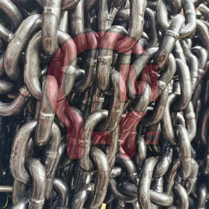 HLM批发G80和G100起重链条焊接合金钢链条EN818-2认证，安全系数4:1，用于高空吊装 - Product Image 2