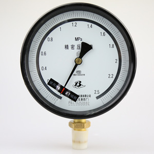 Yb-150a เกจวัดความดันความแม่นยำสูง 150 มม. 0-2.5mpa เกจวัดแบบอนาล็อกเกรด 0.4 สำหรับใช้ในอุตสาหกรรม - Product Image 3