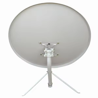 Antena Parabólica Banda KU de 60cm con Soporte de Pared para TV Satelital