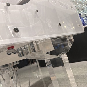 Deluxe Transparent Acrylic Grand Piano with Solid Wood <b>Keyboard</b> & Soundboard Sturdy Structure Modern Auto Playing Mechanism - Product Image 2