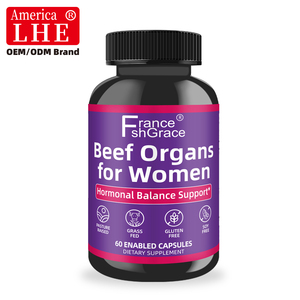 Extractos de Órganos de Res Orgánica <span class=keywords><strong>Primal</strong></span> Beef, Apoyan la Salud del Sistema Inmunológico, Suplemento de Órganos de Res <span class=keywords><strong>Primal</strong></span> para Mujeres, 60 Cápsulas - Product Image 1
