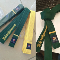 Ceinture d'arts martiaux de qualité Kyokushin Broderie Logo personnalisé Ceintures de karaté de luxe