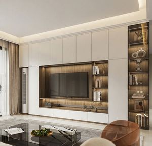 Custom Living Room Furniture <b>TV</b> Stand <b>Wall</b> Unit Cabinet Modern Design <b>Extendable</b> Adjustable Storage <b>TV</b> Furniture - Product Image 3