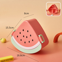 Nouvelle boîte à bonbons créative en plastique en forme de pastèque, joli récipient à collation pour enfants, rangement pour noix et fruits secs, capacité 0-1L, design original