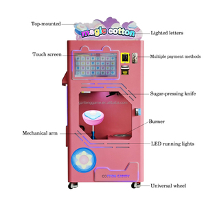 Alta calidad completamente automático comercial inteligente pantalla táctil caramelo hilo dental/máquina expendedora de algodón para panadería nuevo - Product Image 3