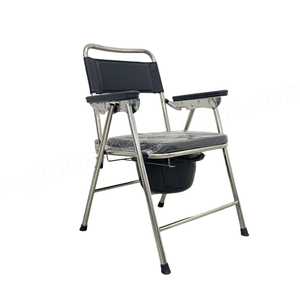 เก้าอี้นั่งถ่าย G-87 สำหรับผู้สูงอายุ ปลอดภัย แข็งแรง ปรับความสูงได้ พับเก็บได้ รับน้ำหนักได้ 120 กก. อุปกรณ์เพื่อความปลอดภัยในห้องน้ำ - Product Image 1