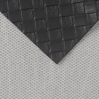 0.7mm tricoté support Pvc cuir synthétique artificiel tissu Faux cuir faux cuir pour meubles voiture automobile canapé sac