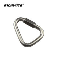 Haute qualité Triangle liens rapides verrouillage mousqueton Clips acier inoxydable Delta lien rapide