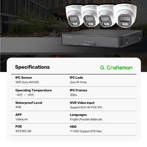 GAC-HFI-M5S-K4 5MP tam Sony yüksek kalite POE CCTV IP kamera sistemi akıllı akıllı analiz <span class=keywords><strong>8CH</strong></span> 4K <span class=keywords><strong>NVR</strong></span> kitleri - Product Image 2