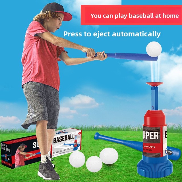 Kids Automatic Baseball Pitching Machine Outdoor Indoor Training Toy Set Wholesale Custom Logo