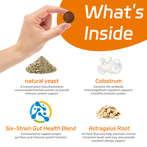 जिप फैक्ट्री कुत्ते एलर्जी राहत पूरक त्वचा और खुजली कान के पालतू स्वास्थ्य देखभाल पूरक - Product Image 3