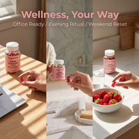 Aeglewell OEM Private Label Hormone Balance PMS Gummies pour les douleurs menstruelles des femmes, compléments alimentaires en gommes pour les troubles du cycle menstruel