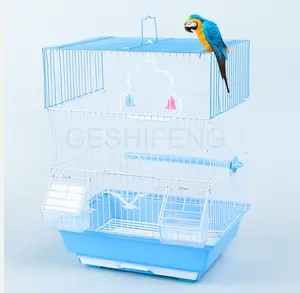 Offre Spéciale fer métal perruche perroquet cage à oiseaux petite taille cage à oiseaux avec bonne qualité taille 30 22 38cm/4