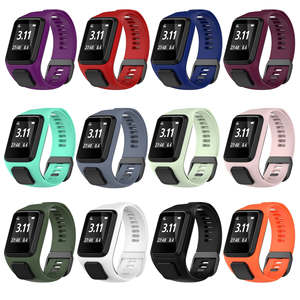 Bracelet de montre en silicone respirant personnalisé avec fermoir à clipser pour Runner 2/3/Spark 3 - Product Image 1