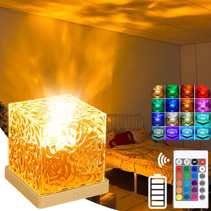 Veilleuse LED Rotation Effet Ondulation de l'Eau Petite Veilleuse Flamme Atmosphère Lumière USB Alimentation 5V Ombre Cadeau Lampe de Bureau - Product Image 3