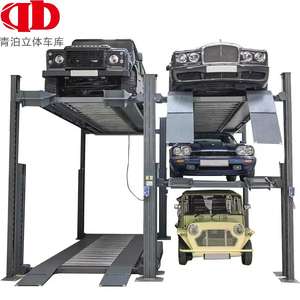Système de stationnement à 4 piliers certifié CE, élévateur hydraulique pour <span class=keywords><strong>voitures</strong></span> à triple empilage, plateforme de <span class=keywords><strong>garage</strong></span> extérieure, élévateur à double vérin - Product Image 3