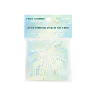 Feux d'artifice brillants comme les étoiles, 100 feuilles de briques de papier de haute qualité, notes autocollantes non adhésives, papier pour écrire des messages