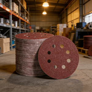 Disques de ponçage auto-agrippants 5 pouces 8 trous pour métal et bois, oxyde d'aluminium, grain 40-2000, logo personnalisé, fabricant OEM SATC - Product Image 3