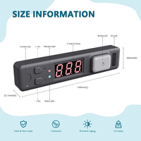 Picksmart CK_Label_V40 868MHz Afficheur tubulaire à 3 chiffres en plastique ABS gris, alimentation filaire, intégration WMS, lumière de préhension pour entrepôt