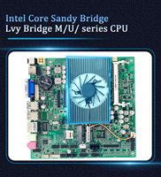 Placa Base Mini ITX con CPU Intel Core I3/i5/i7 de 3.ª Generación, VGA/LVDS/EDP, Pantalla Dual, 4 Puertos COM para Control Industrial y Kioscos