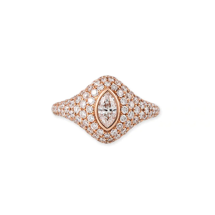 rose gold oval