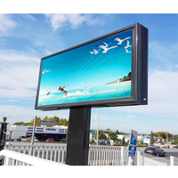 Pantalla LED P10 para Exteriores, Fija, Súper Clara, Colores Vívidos, Resistente al Agua, Video Wall LED para Exhibición de Información en Parques Urbanos