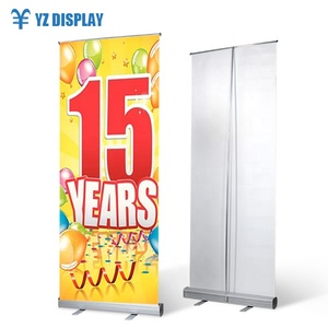 Sản xuất có thể thu vào biểu ngữ đứng triển lãm quảng cáo hiển thị 100*200cm tùy chỉnh in xách tay kéo lên biểu ngữ - Product Image 1
