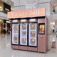 Distributeur automatique de luxe personnalisé pour fleurs et gâteaux, fonctionnement automatisé 24h/24 et 7j/7, distributeur automatique de fleurs pour l'extension d'entreprise