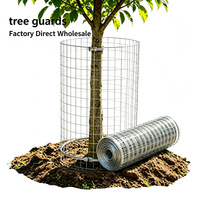Grillage soudé galvanisé de 1/4 pouce pour protection d'arbres, cage de protection robuste en métal pour tronc d'arbre, idéal pour plantes de jardin, vente en gros usine