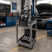 Nuevo Intercambiador de Líquido de Frenos Portátil DC12V Amsxzo y Herramienta de Purga de Frenos de Acero para Servicio de Limpieza del Sistema de Frenos de Automóviles