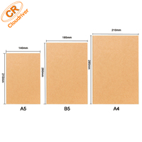 Bloc-notes professionnel en papier Kraft, avec impression de Logo, 50 pièces, pour l'écriture de livres, couverture souple, notes d'école