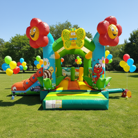 Château gonflable en PVC durable à thème floral pour enfants, château gonflable pour sauter en plein air et en intérieur, vente de châteaux gonflables