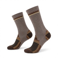 Chaussettes de randonnée en laine mérinos, épaisses et rembourrées, chaudes pour l'hiver, pour la randonnée en plein air, la chasse, avec embout renforcé pour les bottes