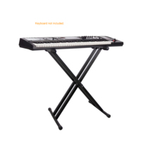 K-721B Adjustable Rubber & Metal Multi-Angle Locking Mechanism Universal Compatibility Double-X Keyboard Piano Stand