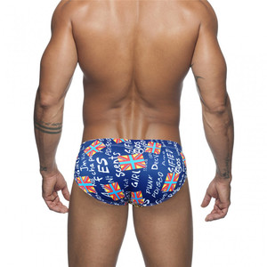 <span class=keywords><strong>Maillot</strong></span> de bain en nylon à séchage rapide pour <span class=keywords><strong>homme</strong></span>, slip <span class=keywords><strong>sexy</strong></span> taille basse imprimé - Product Image 3