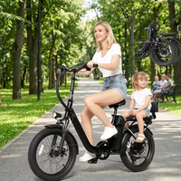 Vélo électrique pliable à pneus larges de 20 pouces, 1000W, 48V, 15Ah, en alliage d'aluminium, pour les trajets quotidiens en ville et les voyages sur route
