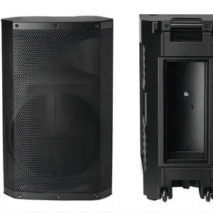 TOP speaker empty cabinets 12 inch plastic speaker box PA audio with iron plate speaker mesh cover