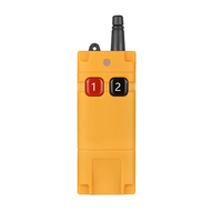 Télécommande sans fil industrielle 433 MHz jaune à 6 boutons pour pont roulant, palan, grue portique, treuil de construction