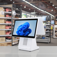 Prix de gros du fabricant Machine de caisse enregistreuse tout-en-un à double écran avec Windows 10 pour une utilisation professionnelle