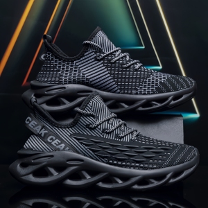 Zapatos Deportivos Casuales para Hombre, Zapatos de Tenis Transpirables de Malla Ligera con Amortiguación para Correr, Trotar y Actividades al Aire Libre - Product Image 1