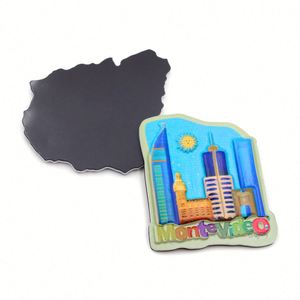 Factory Outlet Custom 3D Aluminum Foil Embossed Metal Country Souvenir Gift <b>Fridge</b> Magnets - Product Image 6