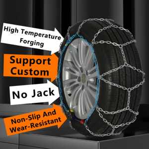 โซ่ล้อ<span class=keywords><strong>ยาง</strong></span>กันลื่นโซ่หิมะเหล็กอัลลอยสำหรับติดตั้งง่าย - Product Image 1