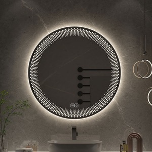 <span class=keywords><strong>Espejo</strong></span> Redondo LED Simple y Creativo para Baño, <span class=keywords><strong>Espejo</strong></span> de Baño Inteligente, Montado EN LA Pared, Pantalla Táctil, Antiniebla, <span class=keywords><strong>con</strong></span> Luz - Product Image 1