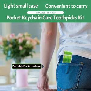 SJ Çift Başlı 50 Adet/Kutu CE Sertifikalı Tıbbi Sınıf PVC/Naylon Diş İpi Ara Diş Temizleyicileri Yan Havalandırmalı - Product Image 6