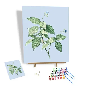 Painting By Numbers Kit Painting Vintage Botanical DIY Custom Painting By Numbers Modern Art Decor Decoration Hand Painted