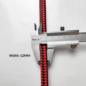 Corda de Couro Microfibra Trançada 12*6mm Fornecida Diretamente pelo Fabricante, Corda Plana de Microfibra DIY, Origem Yiwu, para Pulseiras e Bolsas - Product Image 2