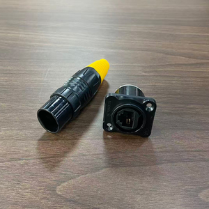 Conector Ethernet Circular RJ45 Impermeable para Montaje en Panel Industrial, Adaptador de Cable a Placa de 8 Pines, Adaptador RJ45 Hembra - Product Image 5