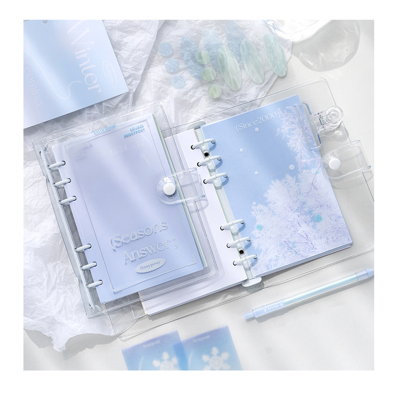 新しいデザインPPシンプルなフレッシュノートブックインデックスページ