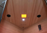 Sauna Hemlock de Interior con Panel de Carbono Infrarrojo, Sauna Spa para el Hogar