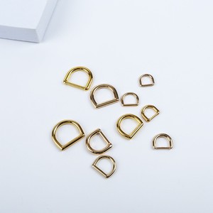 Matériel de sac à main <span class=keywords><strong>20</strong></span> <span class=keywords><strong>mm</strong></span> D anneau boucle or clair mode métal D anneaux pour sac à main - Product Image 4